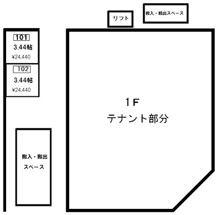 トランクルーム１Ｆ間取